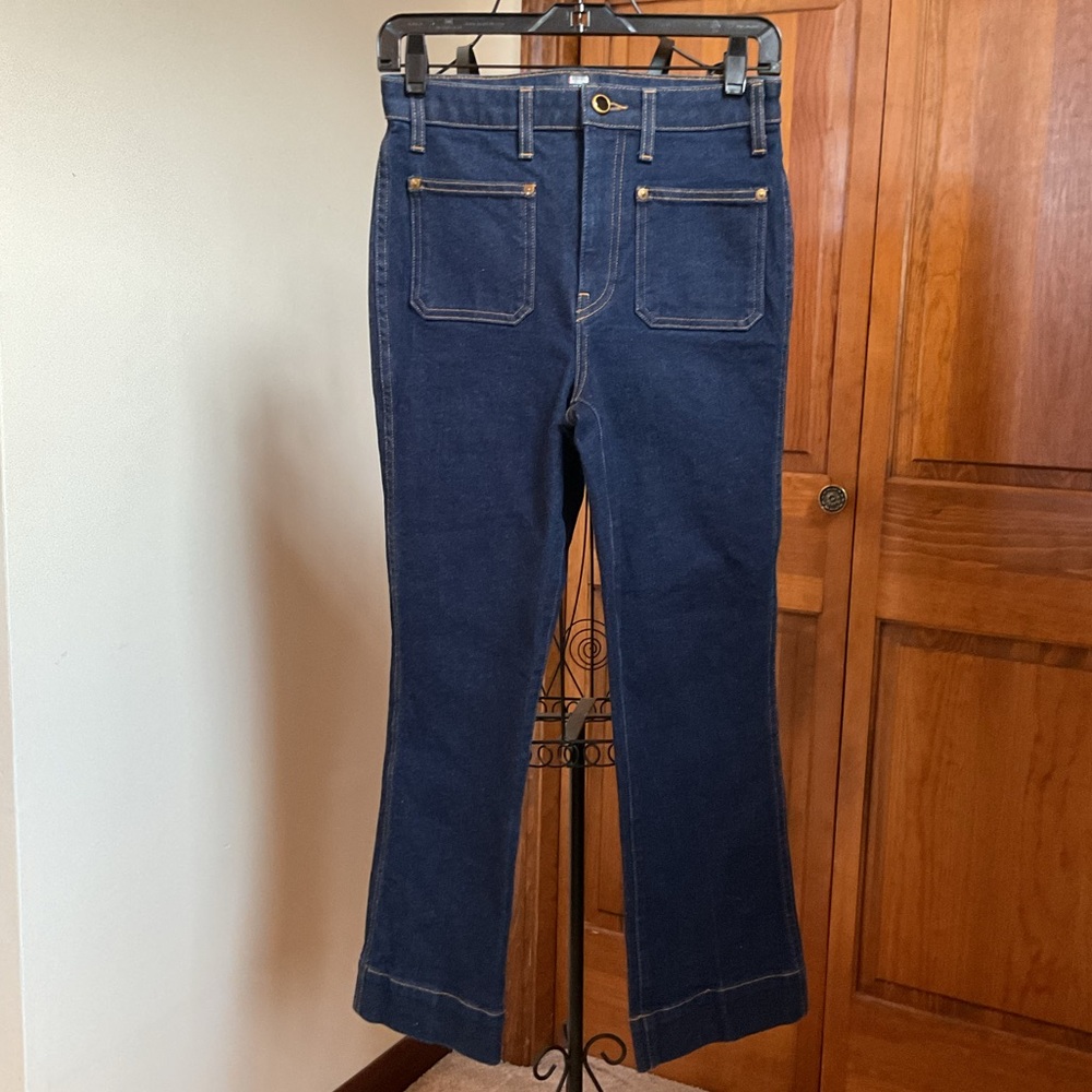 KHAITE Dark Blue Ankle & Cropped Jeans - Picture 2 of 6